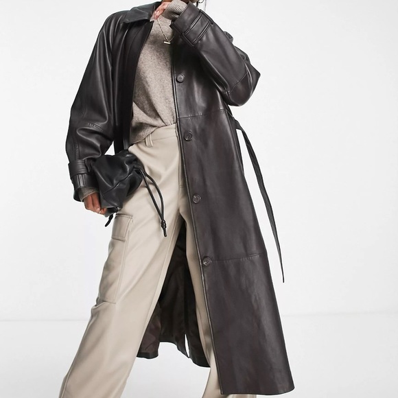 Jackets & Blazers - RARE: Wilsons Leather Oversized Vintage Trench